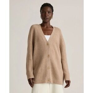 Quince Tan Women's Cardigan Sweater